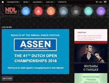 Tablet Screenshot of nationaldanceleague.ru